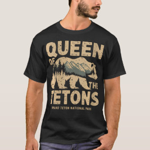 Camiseta Mulher Rainha Dos Tetons Grizzly 399 Amantes De Ur