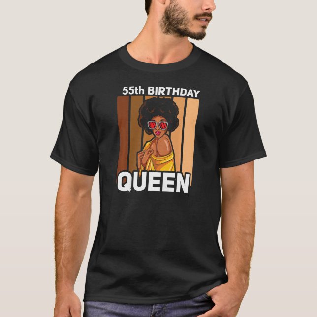 Camiseta Mulher Rainha Negra 55. Aniversário Rapariga Melan (Frente)