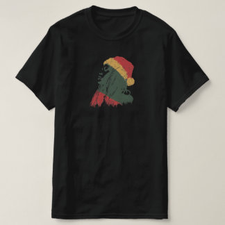 Camiseta Mulher rastafári de Natal