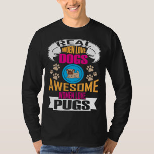 Camiseta Mulher Real Adora Cachorros Adoráveis Mulheres Ado