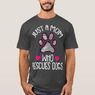 Camiseta Mulher Resgate Cachorro Mãe Dia da Mãe Cachorro