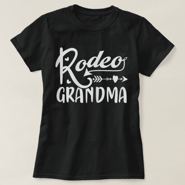 Camiseta Mulher Rodeo Vovó - Vovó Engraçada (Frente do Design)