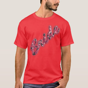 Camiseta Mulher Rosa Camo Bride