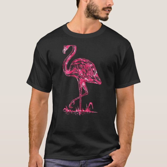 Camiseta Mulher Rosa Flamingo Baby Flamingo Party Flamingo (Frente)