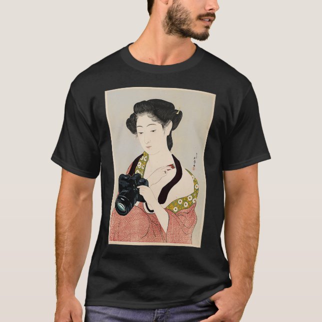 Camiseta Mulher Samurai, Câmera de Fotografia (Frente)