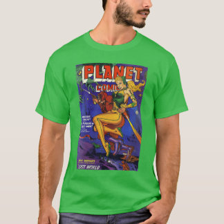 Camiseta Mulher Sci Fi Pin Up Garota Ficção Científica Vint