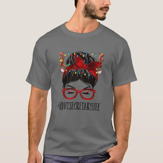 Camiseta Mulher Secretária da Unidade Vida Natal Mulher Men (Frente)