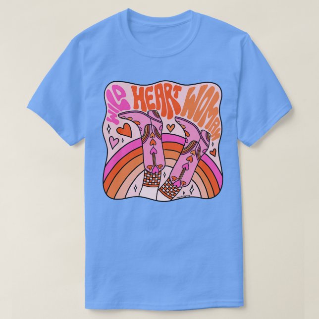 Camiseta Mulher Selvagem do Coração (Frente do Design)