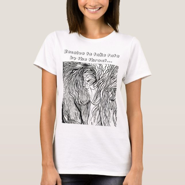 Camiseta Mulher selvagem, resolva tomar o destino pela garg (Frente)