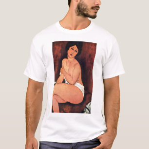 Camiseta Mulher Sentada Grande de Amedeo Modigliani