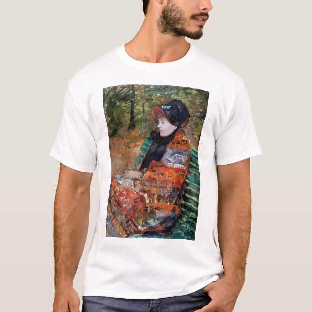 Camiseta Mulher sentada no banco, Mary Cassatt (Frente)