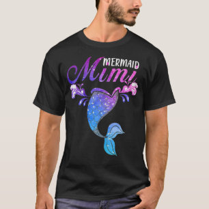 Camiseta Mulher Sereia Mimi Sereia Festa de aniversário Mãe