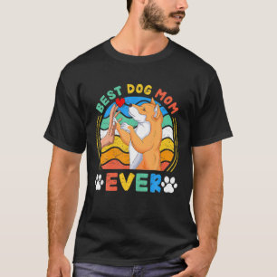 Camiseta Mulher Shiba Inu Melhor Cachorro Mãe Alguma Vez Do