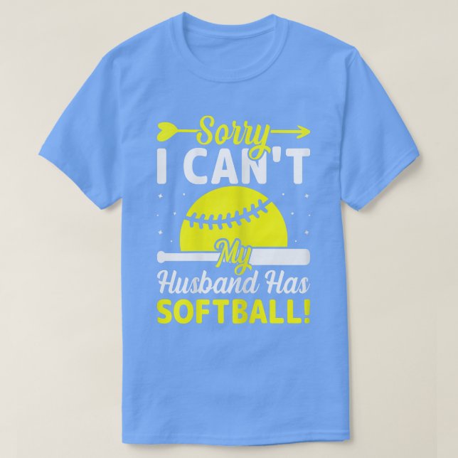 Camiseta Mulher Softball Esposa do Sobrevivente Desculpe po (Frente do Design)
