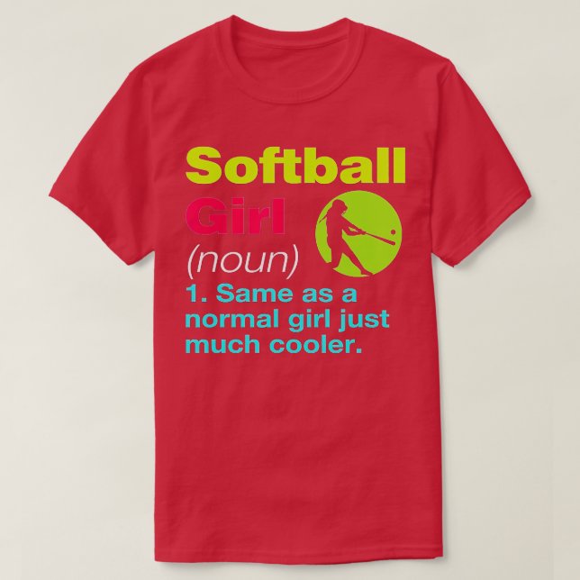 Camiseta Mulher Softball Pitcher Definição de Mãe Engraçada (Frente do Design)
