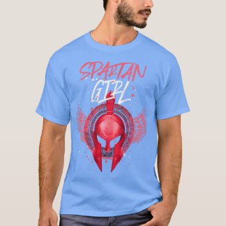 Camiseta Mulher Spartan Girl Gym Sparta Helmet Workou