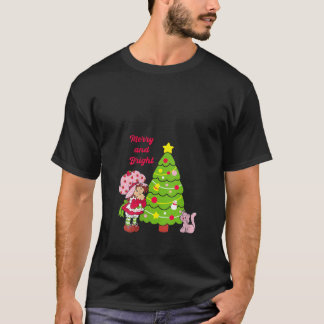 Camiseta Mulher Strawberry Feliz De Bocinho E Bright Chris