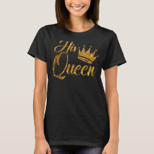Camiseta Mulher: Sua Coroa Rainha Marido Romântico E Esposa