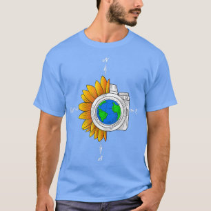 Camiseta Mulher Sunflower Storyteller Fotógrafo Camera L