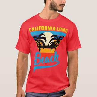 Camiseta Mulher Surf de areia de Long Beach na Califórnia e