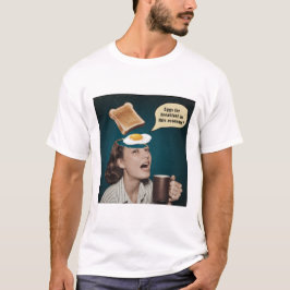 Camiseta Mulher Surreal, Ovos para o Café da Manhã nesta ec