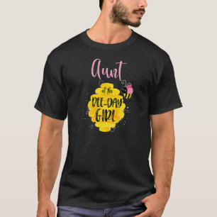 Camiseta Mulher Tia Do Dia Da Abelha Bebida Rosa Pensada Bi