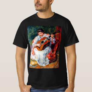Camiseta Mulher tocando violão por Pierre Renoir