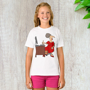 Camiseta Mulher Trabalhadora de Escritório