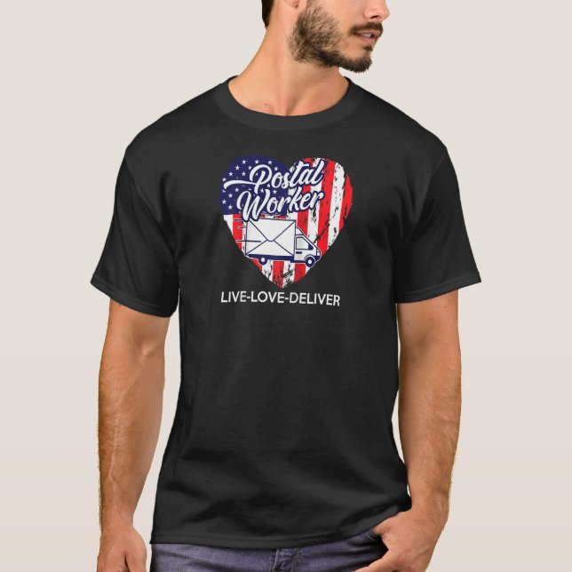 Camiseta Mulher Trabalhadora Postal Life Postal Service Liv (Frente)