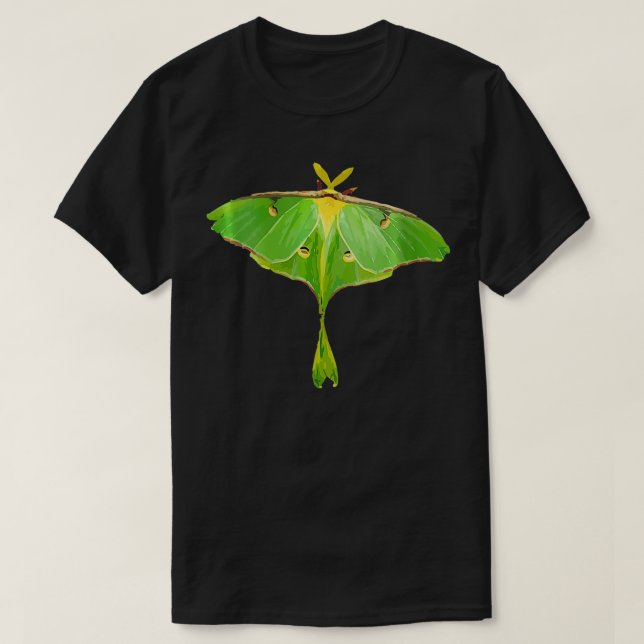 Camiseta Mulher-traça ( Luna-Moth Graphic ) Linda Luna (Frente do Design)