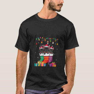 Camiseta Mulher: Três Buldogue Francês em Sock Engraçado Bo