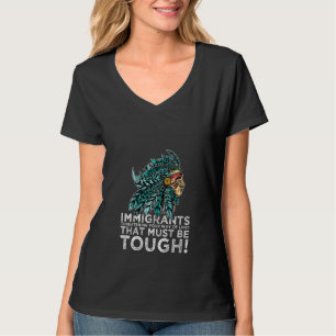 Camiseta Mulher Tribo Nativa Americana Imigrantes Brancos