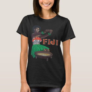 Camiseta Mulher Tropical Fijiana Viagem Tradicional