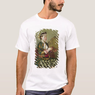Camiseta Mulher turca com um pandeiro