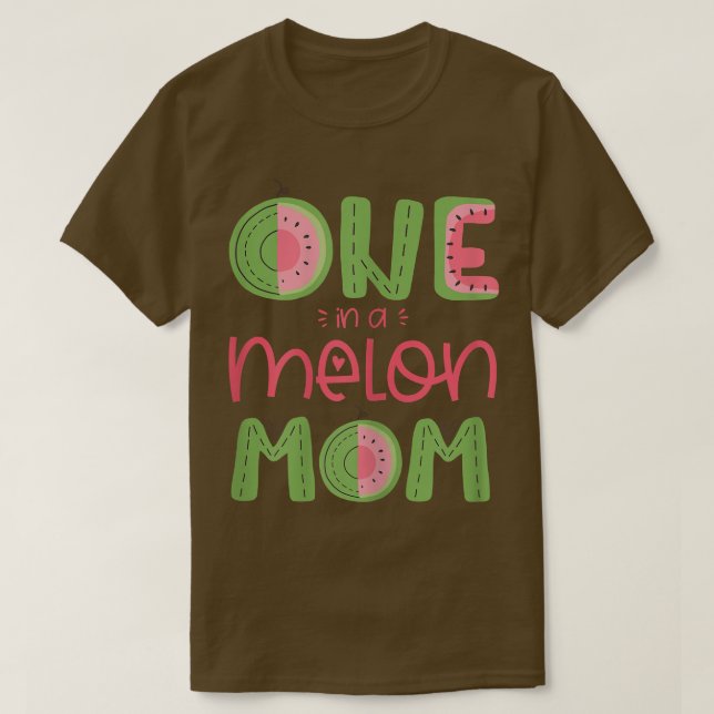 Camiseta Mulher Uma Em Melão Mãe Uma Melancia Cuta Melancia (Frente do Design)