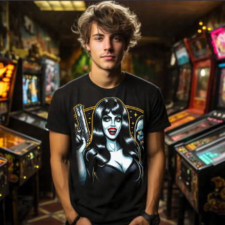 Camiseta Mulher Vampira Zombie