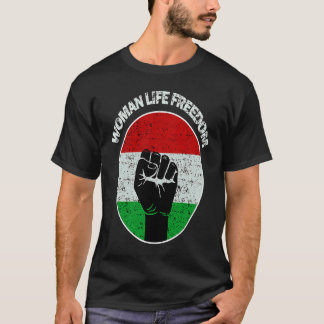 Camiseta Mulher Vida Liberdade Irã, Levante-se com as Mulhe