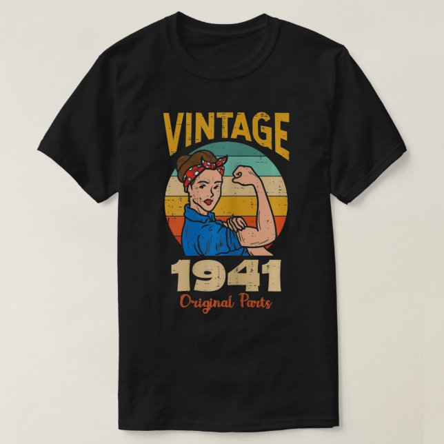Camiseta Mulher Vintage Forte 80 (Frente do Design)