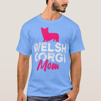Camiseta Mulher Welsh Corgi Mãe1856
