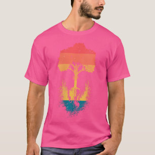 Camiseta Mulher Yggdrasil Natureza Árvore Musical Da Vida A