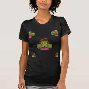Camiseta mulher zombie emoji