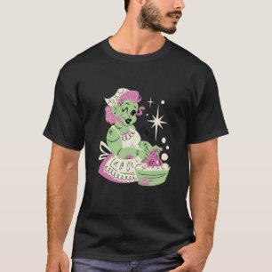 Camiseta Mulher Zombie Mãe Limpa Halloween