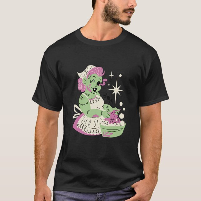 Camiseta Mulher Zombie Mãe Limpa Halloween (Frente)