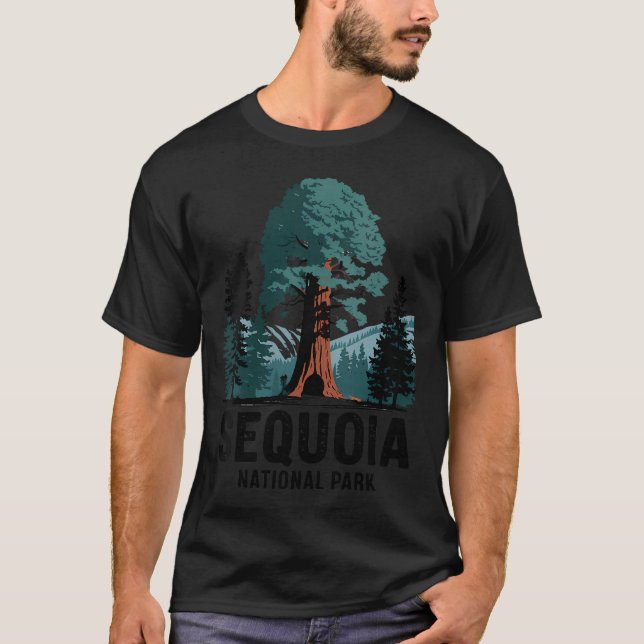 Camiseta Mulheres39S Parque Nacional de Sequoia (Frente)