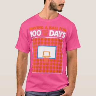 Camiseta Mulheres 100 Dias De Basquete Escolar 100 Dias Sma