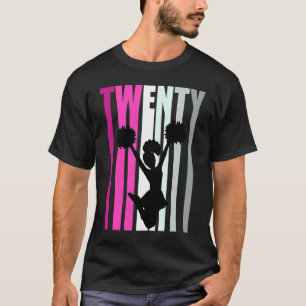 Camiseta Mulheres 20 Birthday Cheerleader de Cheerhead Quee