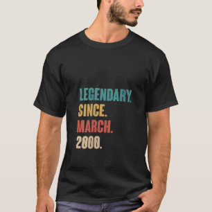 Camiseta Mulheres 23 Anos Vintage 2000 Aniversário 23