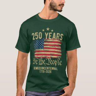 Camiseta Mulheres 250 Anos Bandeira Americana Aniversário d