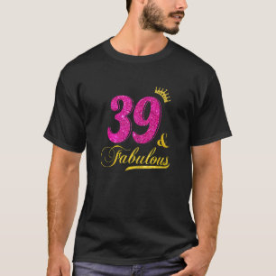 Camiseta Mulheres 39 E Fabulosa Coroa De Diamante Feliz 39