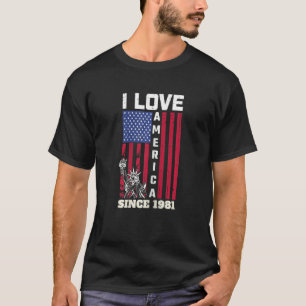 Camiseta Mulheres 41º Amo A América Desde 1981 U